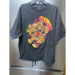 Fashion Nova Mens Black Colorful "HAVOK" Graphic Tee Size 3XL